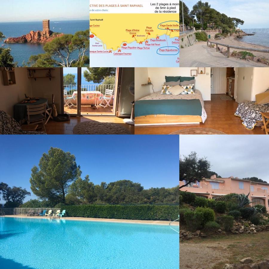 Apartamento Boulouris Panorama Vue Mer Saint-Raphaël Exterior foto